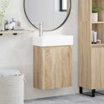 vidaXL Badkamermeubel met kraan Sonoma Eiken 45,5 x 22,5 x, Huis en Inrichting, Verzenden, Nieuw
