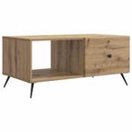 vidaXL Salontafel Artisanaal eiken 90 x 50 x 40 cm Bewerkt, Verzenden, Nieuw