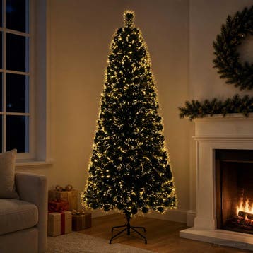 vidaXL Glasvezel kerstboom 180 cm 24 LEDs Warmwit PVC Groen, Verzenden, Nieuw