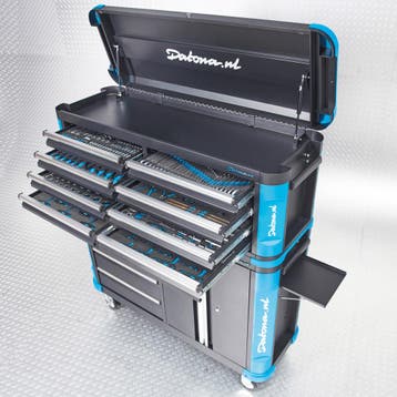 Datona Gevulde gereedschapswagen met topkist XXL - Premium, Bricolage & Construction, Ophalen of Verzenden