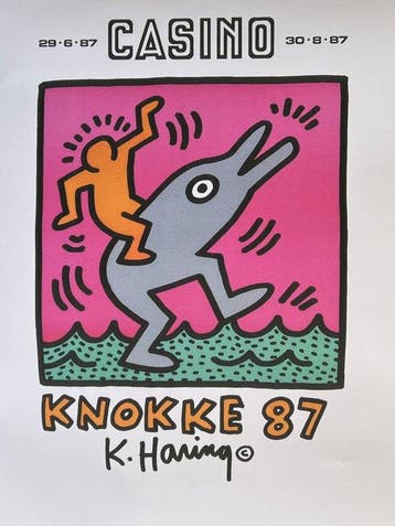Keith Haring - Casino Knokke 87 - Jaren 1980
