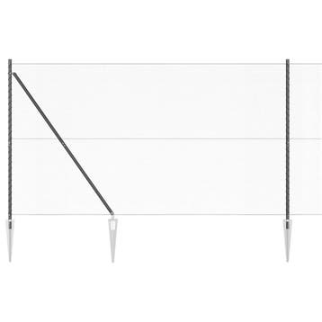 vidaXL zeshoekig gaasgek met palen 25 x 1,6 m PVC-Coated, Verzenden