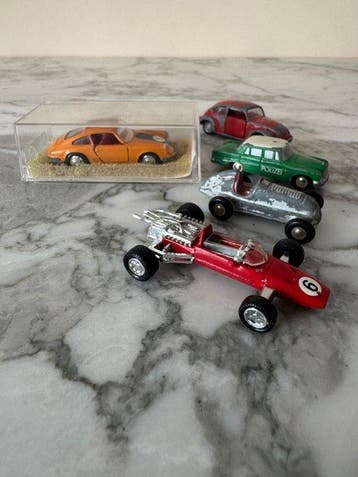 Schuco 1:66 - Modelauto (5) - Porsche 911 S, Ferrari Formel
