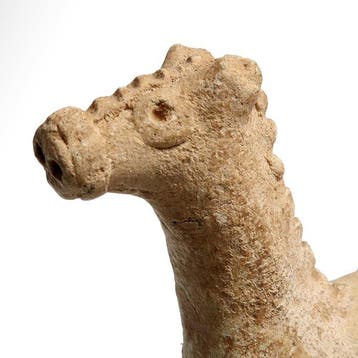 Siro-Hettitisch Terracotta Paardenfiguur, Antiek en Kunst