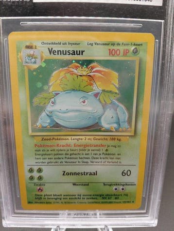 Pokémon - 1 Graded card - Florizarre #15 Foil - Beckett 9 -