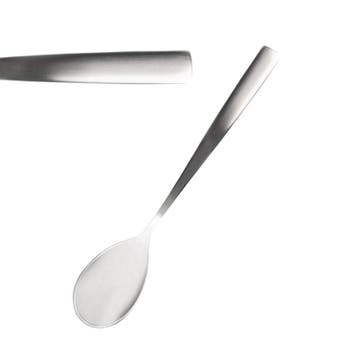Koffielepels | SATIN | RVS | 12 Stuks | Lengte 140mm Comas, Verzenden, Nieuw in verpakking