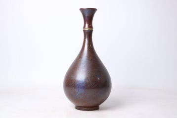 Vase - Bronze - Japon - Patine cristalline (Sans prix de