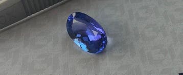 1 pcs Bleu, Violet Tanzanite - 2.01 ct - International