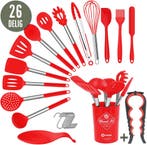 2dekans | COOCK Siliconen Keukengerei Set met Houder XL -, Huis en Inrichting, Keuken | Keukenbenodigdheden, Ophalen of Verzenden