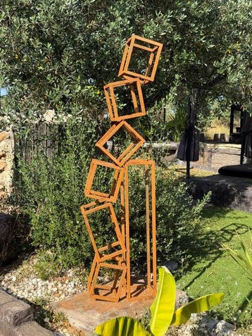 Ana Lucia B.M - Sculpture Corten - BIG XXL -