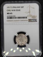 Finlande, Grand-Duché sous domination russe. 50 Pennia 1917