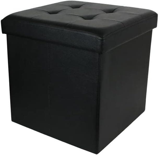2dekans | SoBuy Poef met Opbergruimte - 48 x 48 x 48 cm -, Maison & Meubles, Tables | Tables d'appoint, Enlèvement ou Envoi