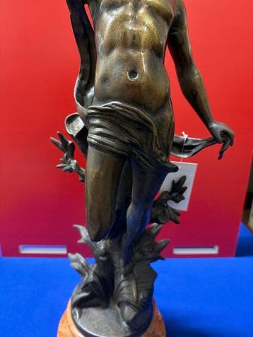 Beeld, Apollo - 62 cm - Messing, Brons
