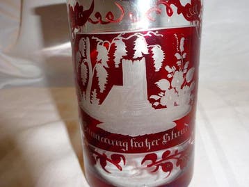 Kruik - Glas - Bierpul gedateerd 1815