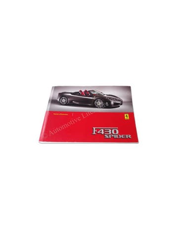 2005 FERRARI F430 SPIDER INSTRUCTIEBOEKJE FRANS, Ophalen of Verzenden