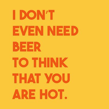 Homebound Tegeltje I dont even need beer to think you are, Huis en Inrichting, Ophalen of Verzenden, Nieuw