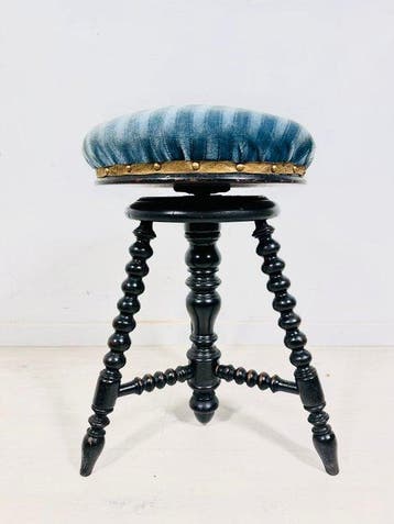 Tabouret - Tabouret de piano réglable Art déco français -