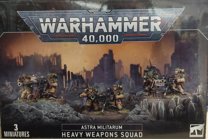 Warhammer 40,000 Astra Militarum Cadian Heavy Weapons Squad, Hobby & Loisirs créatifs, Wargaming, Enlèvement ou Envoi