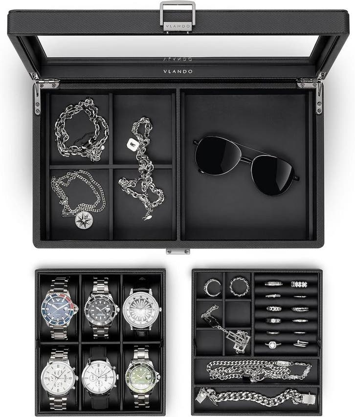 Vlando Horlogebox 6 slots | Retour deal | 34% korting, Bijoux, Sacs & Beauté, Accessoires Autre, Envoi