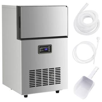 vidaXL IJsblokjesmachine 45 kg / 24 u zilverkleurig, Elektronische apparatuur, Verzenden, Nieuw