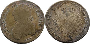 Écu aux branches dolivier de Béarn 1785, Frankreich Lud., Verzenden, België