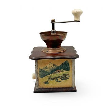 Moulin à café - Bois, Métal - moulin à café manuel, Antiek en Kunst