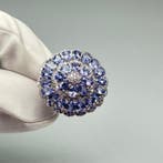 Zonder minimumprijs - Ring 18K goudverguld 925 zilver met, Handtassen en Accessoires, Ringen, Nieuw
