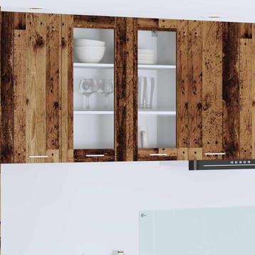 vidaXL Hangkast Oudhout 80 x 31 x 80 cm Bewerkt hout, Verzenden, Nieuw