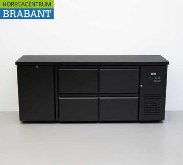 HCB Backbar Bar Cooler 1 porte et 4 tiroirs 425 litres 200,5, Verzenden