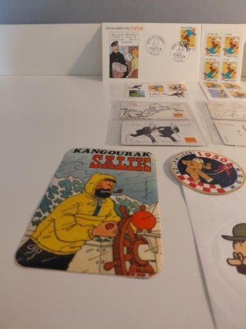 Tintin - 13 stickers - Moulinsart / La Poste - 2000, Nieuw