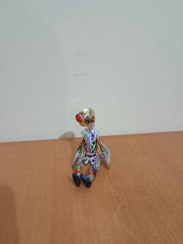 Figuur - Statuetta Decorativa Arlecchino Metallo placcato -