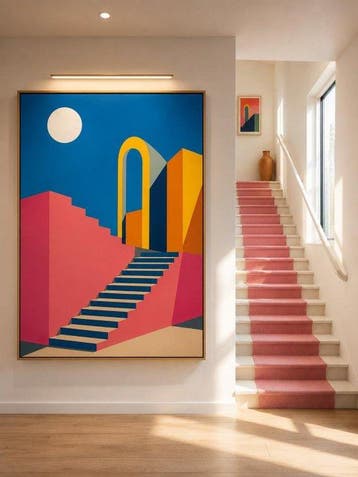 Nelson F. León - El Sendero Elevado XL- (NO Reserve), Antiquités & Art