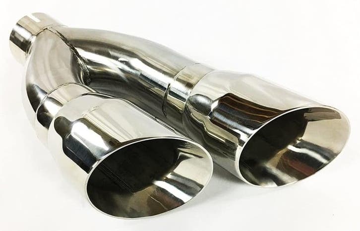 2X 4inch uitgang - 3 inch ingang uitlaat sierstuk, Auto-onderdelen, Uitlaatsystemen, Nieuw, Ophalen of Verzenden