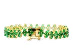 Armband - 14 karaat Geel goud - 14.28ct. tw. Smaragd, Nieuw