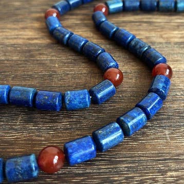 Collier afghan en lapis-lazuli - 1990-2000, Antiek en Kunst