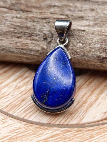 Uniek stuk juweel in 925 zilver met lapis lazuli, extra