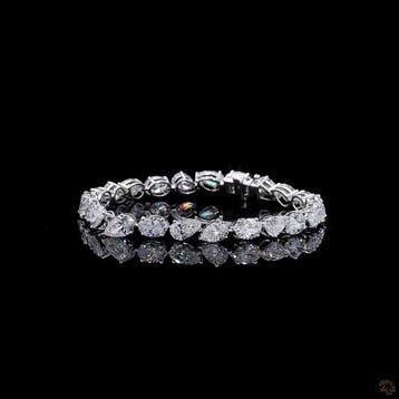 Zonder minimumprijs - Armband - 14 karaat Witgoud - 12.45ct., Nieuw