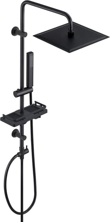 Gorbach Regendouche zwart 20x20 | 34% korting | Retour deal, Verzenden, Gebruikt, Inox, Douche