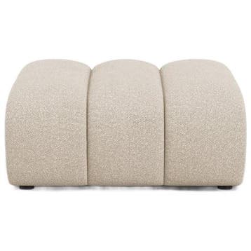 Micadoni Boucle Pouf, lupine, 1 Seat, Beige, 95x92x43 -, Verzenden, Gebruikt