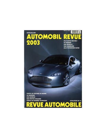 2003 AUTOMOBIL REVUE JAARBOEK DUITS FRANS, Ophalen of Verzenden, Nieuw