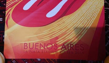 Anonymous - Cartel Rolling Stones Gira Olé Buenos Aires