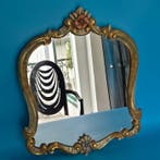 Miroir- Ancien miroir mural doré – design baroque somptueux