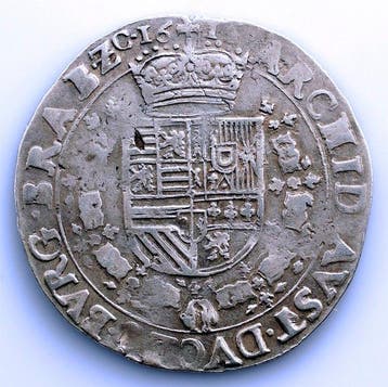 Spaanse Nederlanden. Albrecht en Isabella. 1/2 Patagon 1616