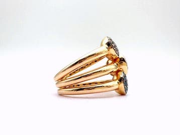 Zonder minimumprijs - Ring - 18 karaat Roségoud - 1.71ct.