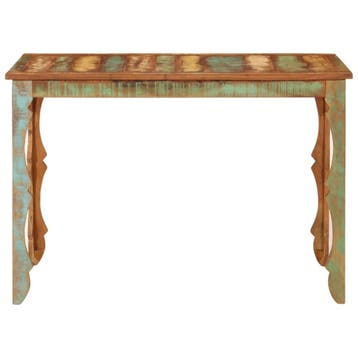 vidaXL Eettafel 110x52x76 cm gerecycled massief hout, Verzenden, Nieuw