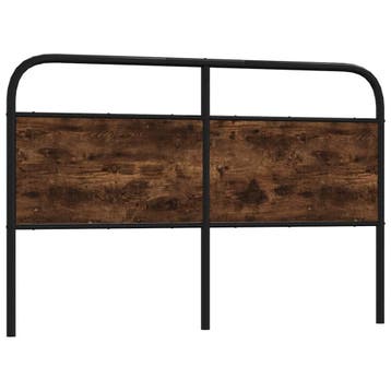 vidaXL Vervangend hoofdbord 150 cm staal en bewerkt hout, Verzenden