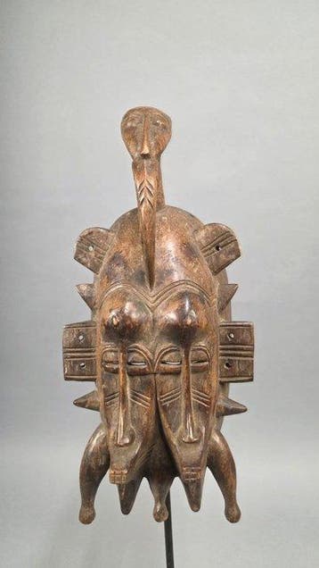 Houten masker - Sénoufo - Ivoorkust (Zonder minimumprijs), Antiek en Kunst