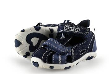 Puccetti Sandalen Jongens in maat 20 Blauw, Verzenden, Jongen of Meisje, Schoenen, Zo goed als nieuw
