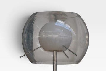 Lamp - Glas, Chroom, Metaal - Vloerlamp