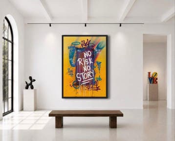 LEO VAREK - NO RISK NO STORY - XXL, Antiek en Kunst, Kunst | Schilderijen | Modern
